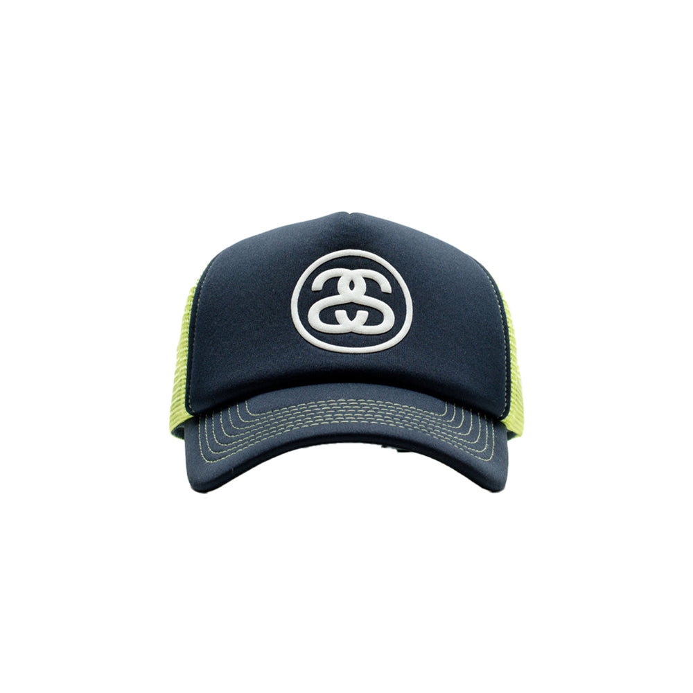 Stüssy Trucker SS-Link Snapback - Navy - Crowdless