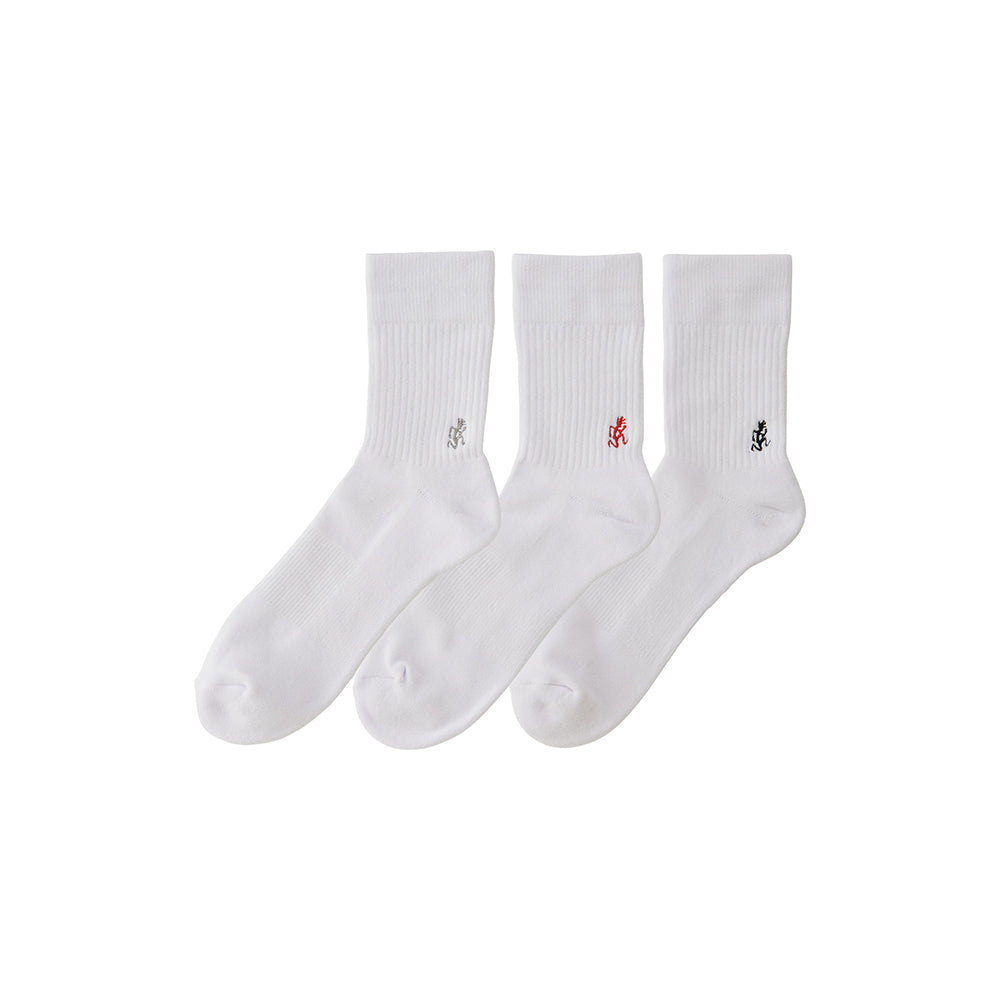 Gramicci Basic Crew Socks - White - Crowdless