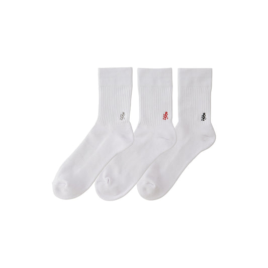 Gramicci Basic Crew Socks - White - Crowdless
