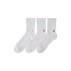 Gramicci Basic Crew Socks - White - Crowdless