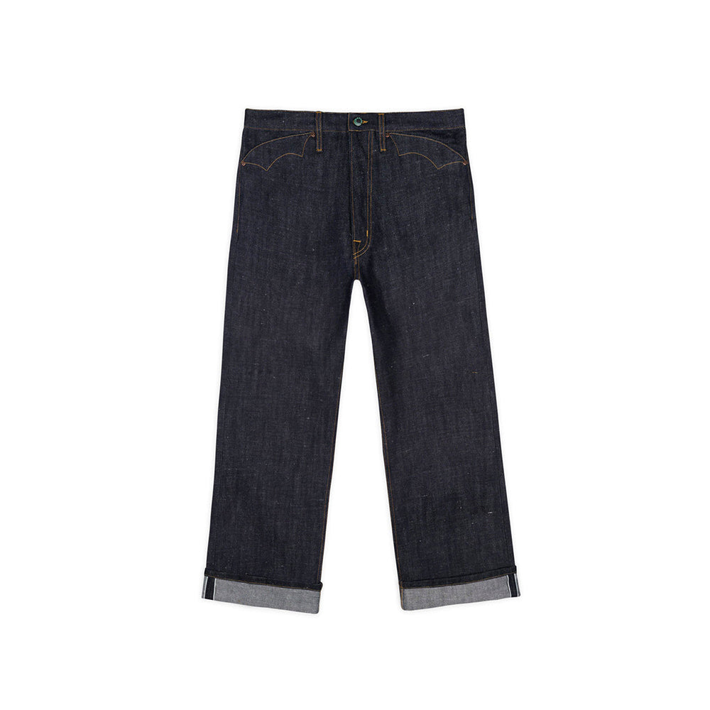 Brain Dead Type 00 14OZ Selvedge Hemp Blend Denim - Indigo - Crowdless