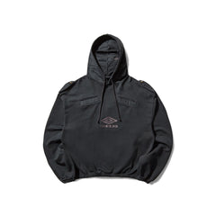 Umbro Medal Masked Hoodie - Strong Wash Black - Crowdless