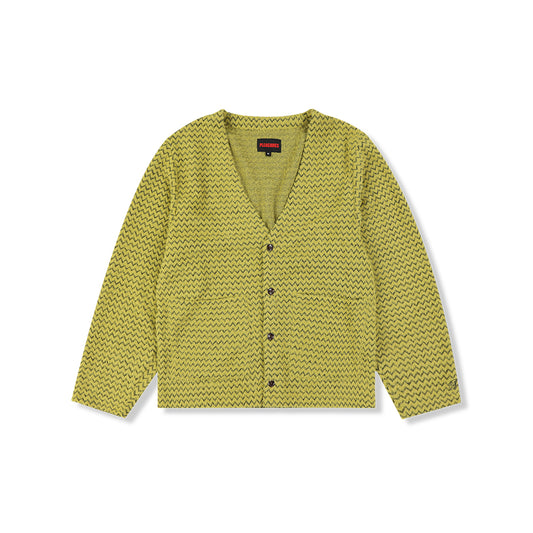Zigzag Cardigan - Wasabi