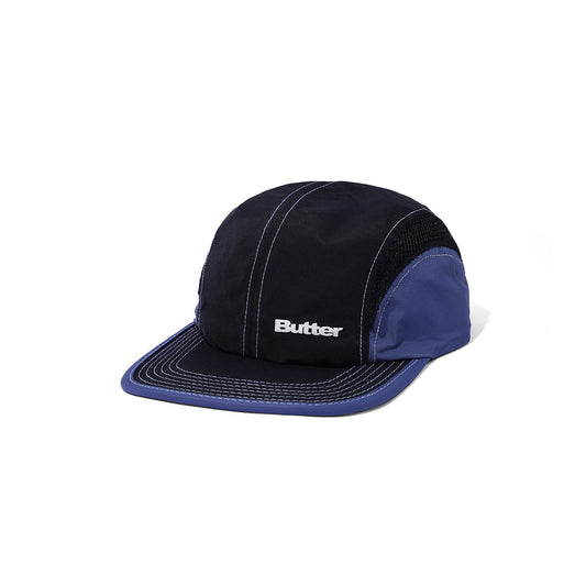 Butter Goods Trail 4 Panel Cap - Black - Crowdless