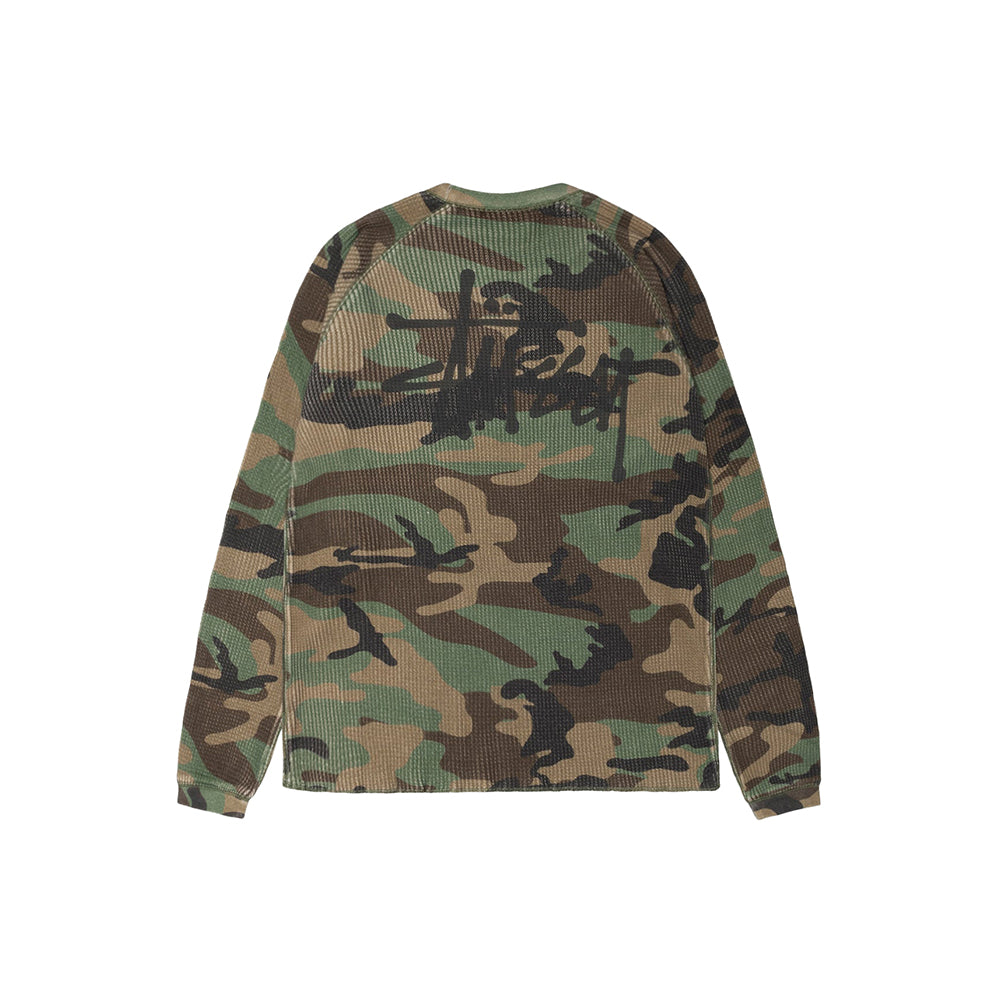Stüssy Basic Stüssy Thermal - Woodland Camo - Crowdless