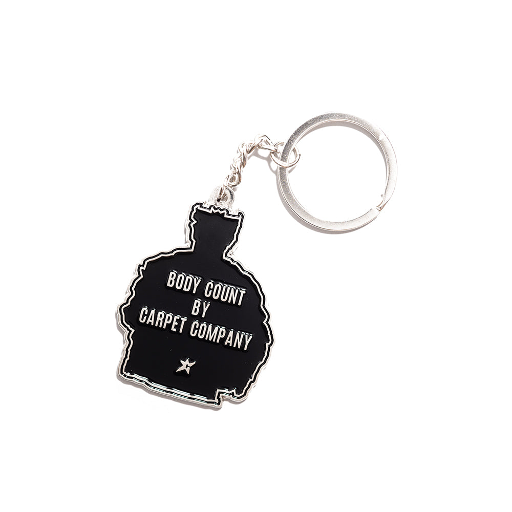 Carpet Company Body Count Enamel Keychain - Black - Crowdless