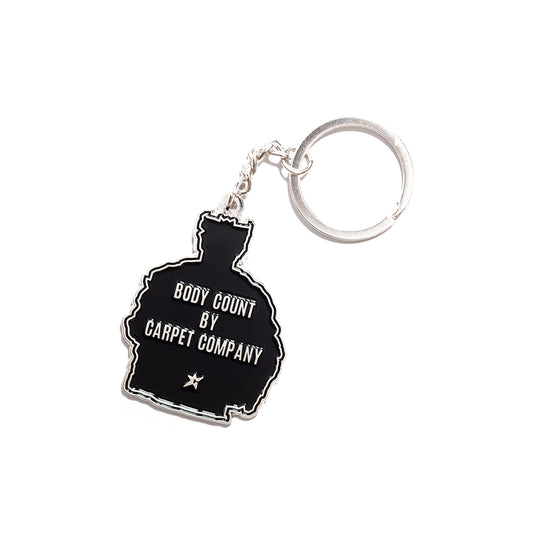 Carpet Company Body Count Enamel Keychain - Black - Crowdless