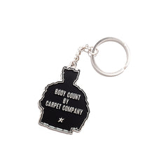 Carpet Company Body Count Enamel Keychain - Black - Crowdless