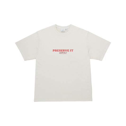 Gramicci Footprints Tee Pigment Dyed - Natural Pigment - Crowdless