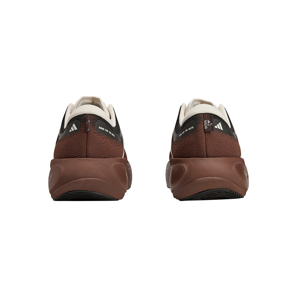 Adidas SFTM Supernova Rise 3 running shoes in auburn, side and top view showing sporty footwear design and breathable material.