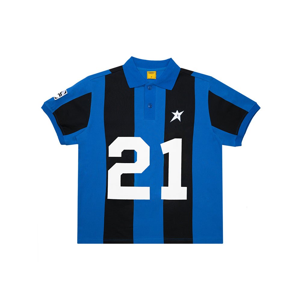 Carpet Company C-Star Polo Jersey - Blue/Black - Crowdless