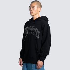 Twitch Studded Hoodie - Black