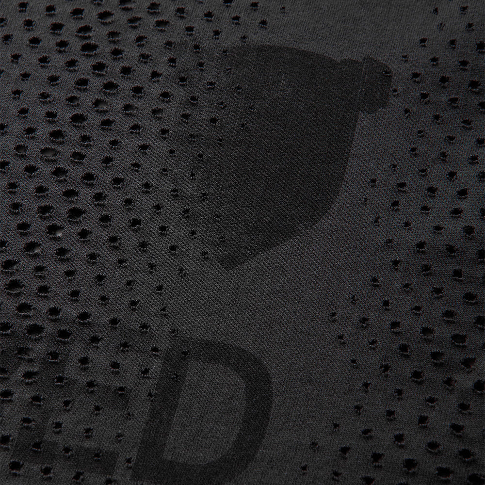 Umbro Rain Bred long sleeve T-shirt in washed black with graphic front detail