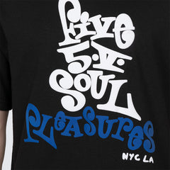 Pleasures Five 5 V T-shirt - Black - Crowdless