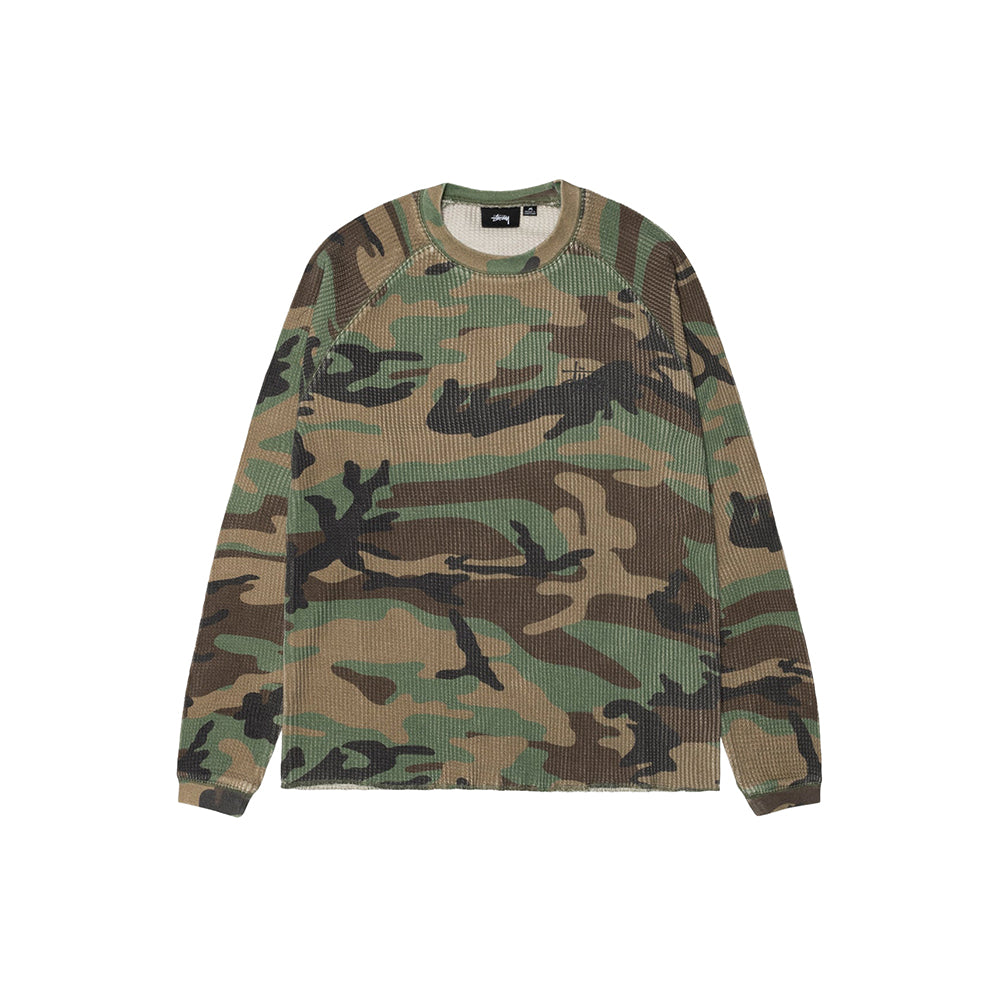 BASIC STÜSSY THERMAL CAMO S Stüssy Basic Stüssy Thermal - Woodland Camo | Crowdless