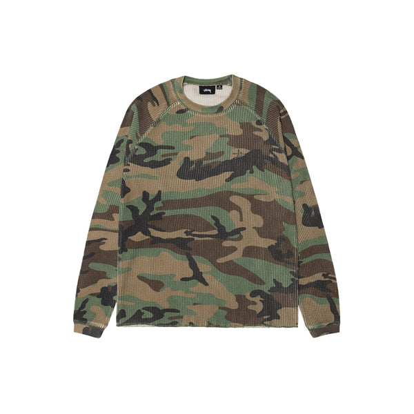 Stüssy Basic Stüssy Thermal - Woodland Camo | Crowdless