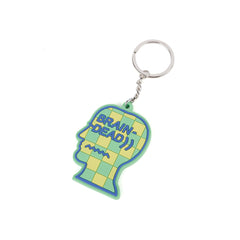 Logohead Keychain Checkered - Green