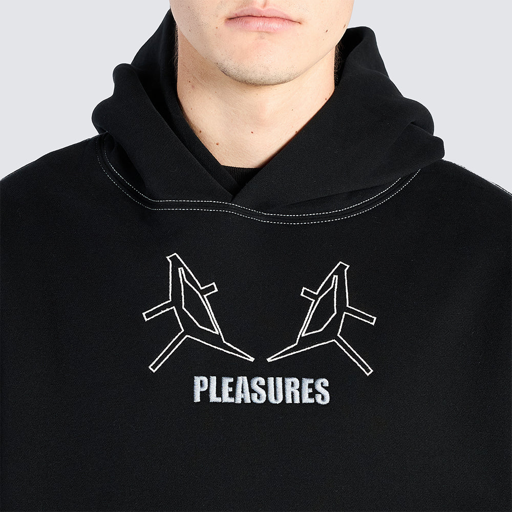 Pleasures Artificial Human Hoodie - Black - Crowdless