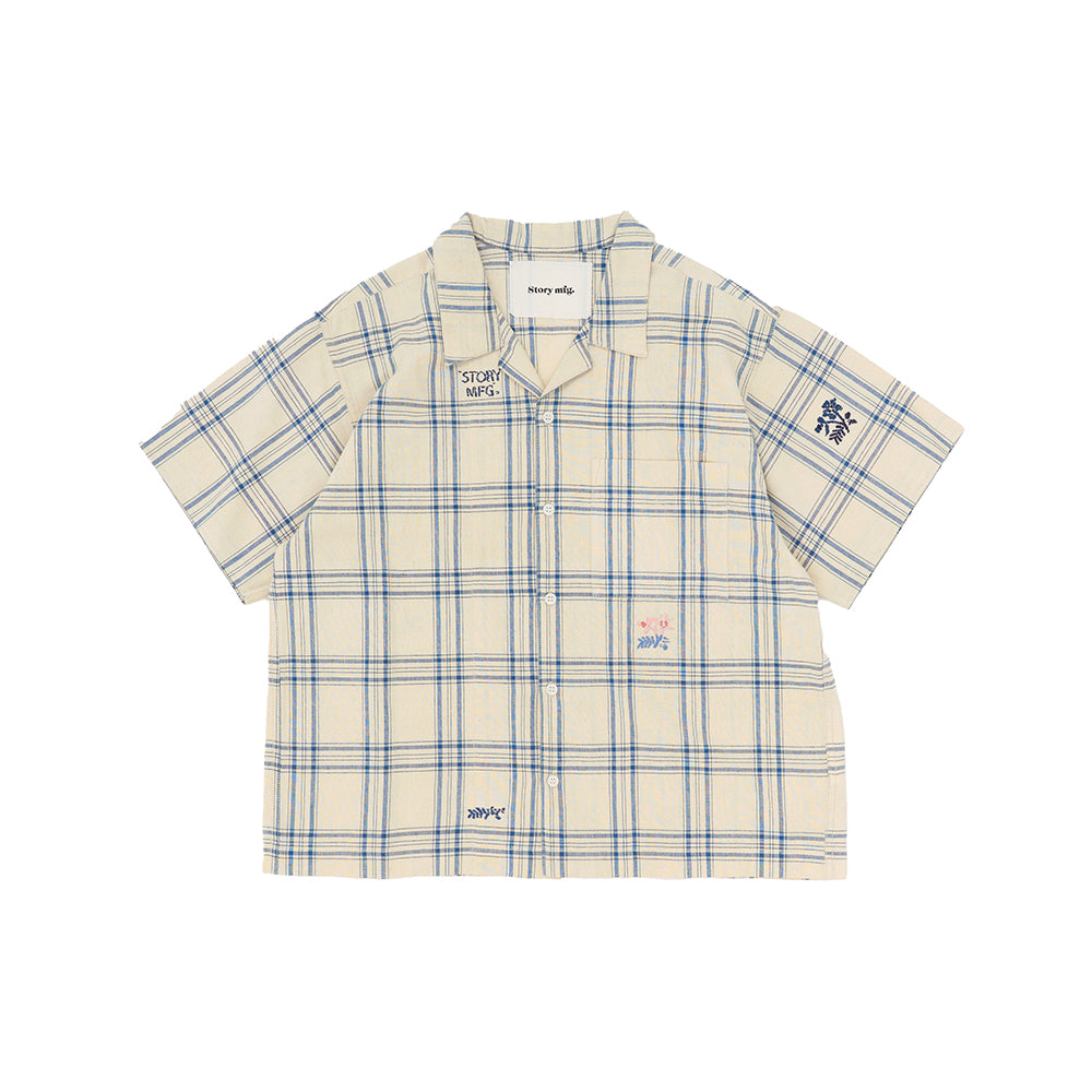 Story mfg Greetings Shirt SS - French Gingham Interrupted - Crowdless