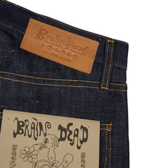 Brain Dead Type 00 14OZ Selvedge Hemp Blend Denim - Indigo - Crowdless