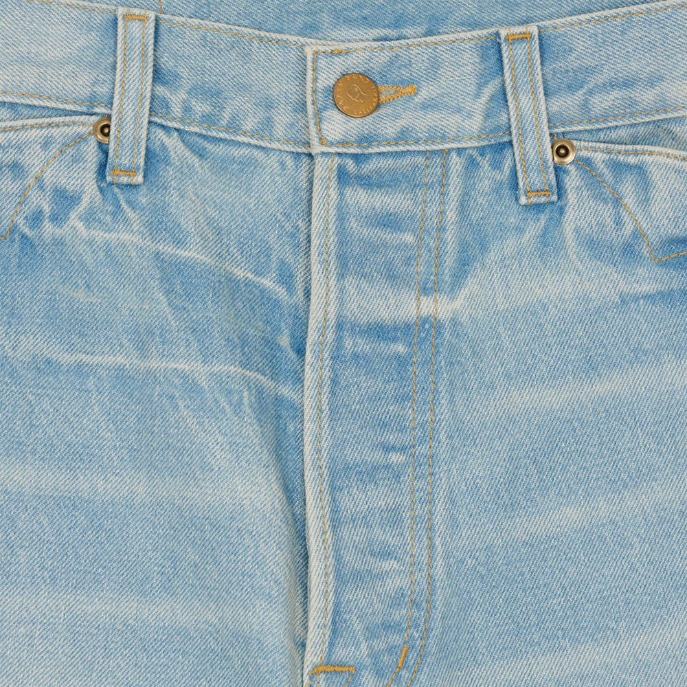 Brain Dead Type 00 15OZ Selvedge Denim Pant - Light Washed Indigo - Crowdless