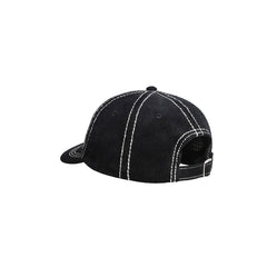 Low Profile Ss-Link Stitched Strapback - Black