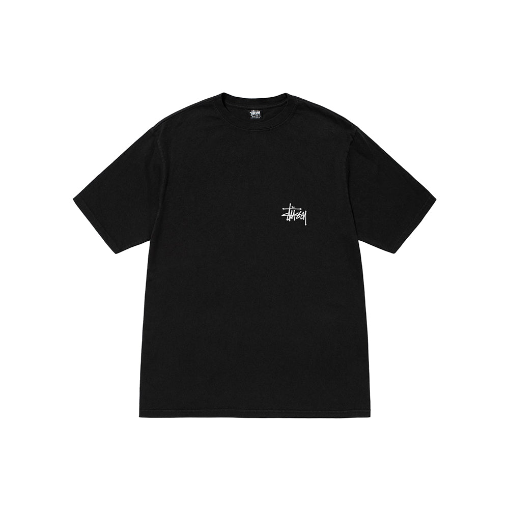 Stüssy Basic Stüssy Tee Pigment Dyed - Black - Crowdless