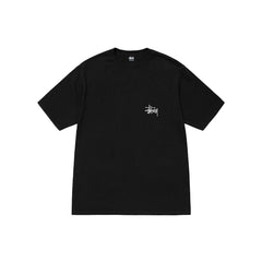 Stüssy Basic Stüssy Tee Pigment Dyed - Black - Crowdless