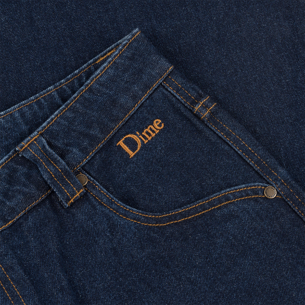 Dime Relaxed Denim Pants - Indigo - Crowdless