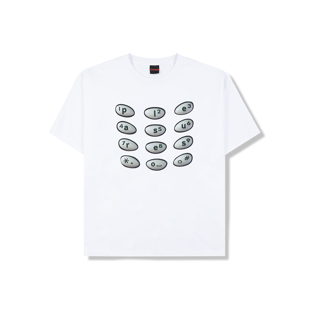 Buttons Tee - White