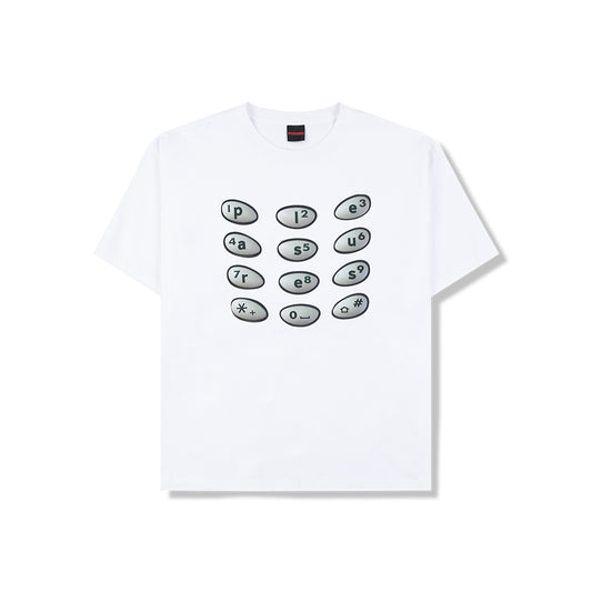 Buttons Tee - White