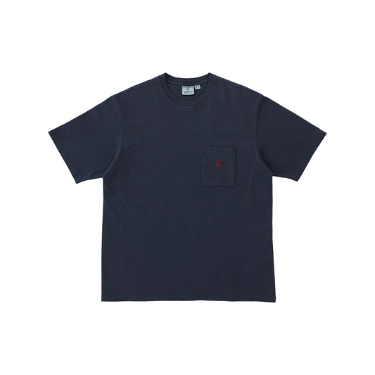 Gramicci One Point Tee Pigment Dyed - Navy Pigment - Crowdless