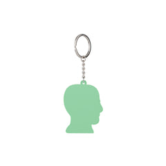 Logohead Keychain Checkered - Green