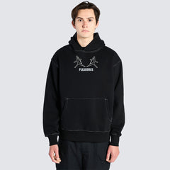 Pleasures Artificial Human Hoodie - Black - Crowdless