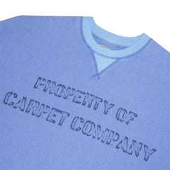 Carpet Company Property Crewneck - Blue - Crowdless
