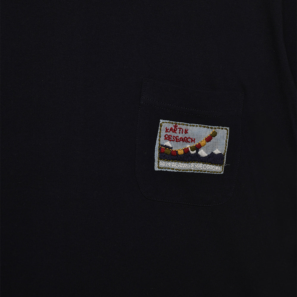 Kartik Research Himalayan Expedition Tee - Navy - Crowdless