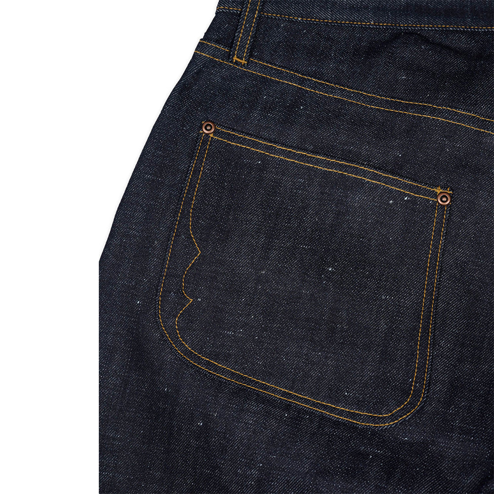 Brain Dead Type 00 14OZ Selvedge Hemp Blend Denim - Indigo - Crowdless