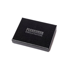 Leather Card Holder W/ Chain - Black