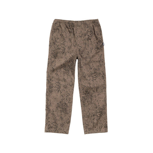 Stüssy Beach Pant Cotton Twill - Fossil - Crowdless