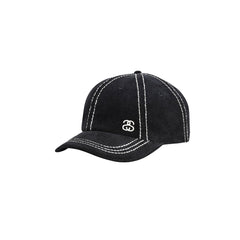 Low Profile Ss-Link Stitched Strapback - Black