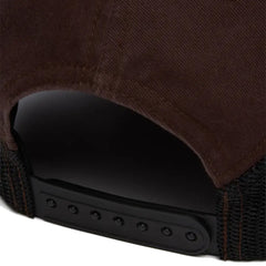 Stüssy Lp Service Mesh Strapback Cap - Brown - Crowdless