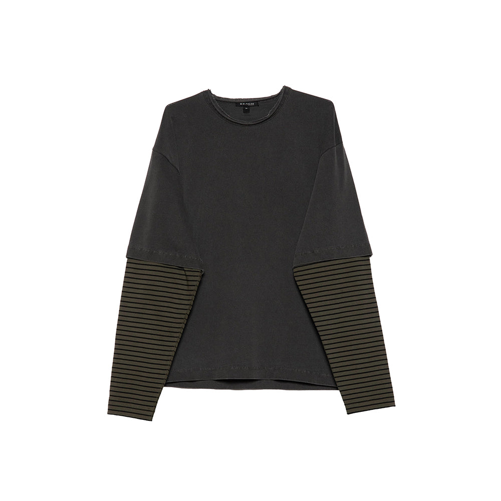 Dream Layer T-Shirt - Charcoal Stripe