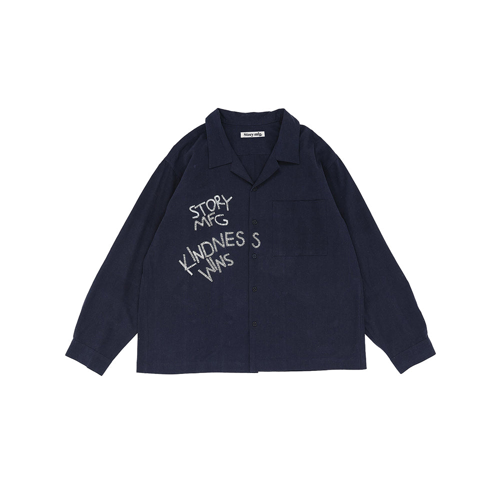 Story mfg Greetings Shirt LS - Kindness Wins Ink - Crowdless