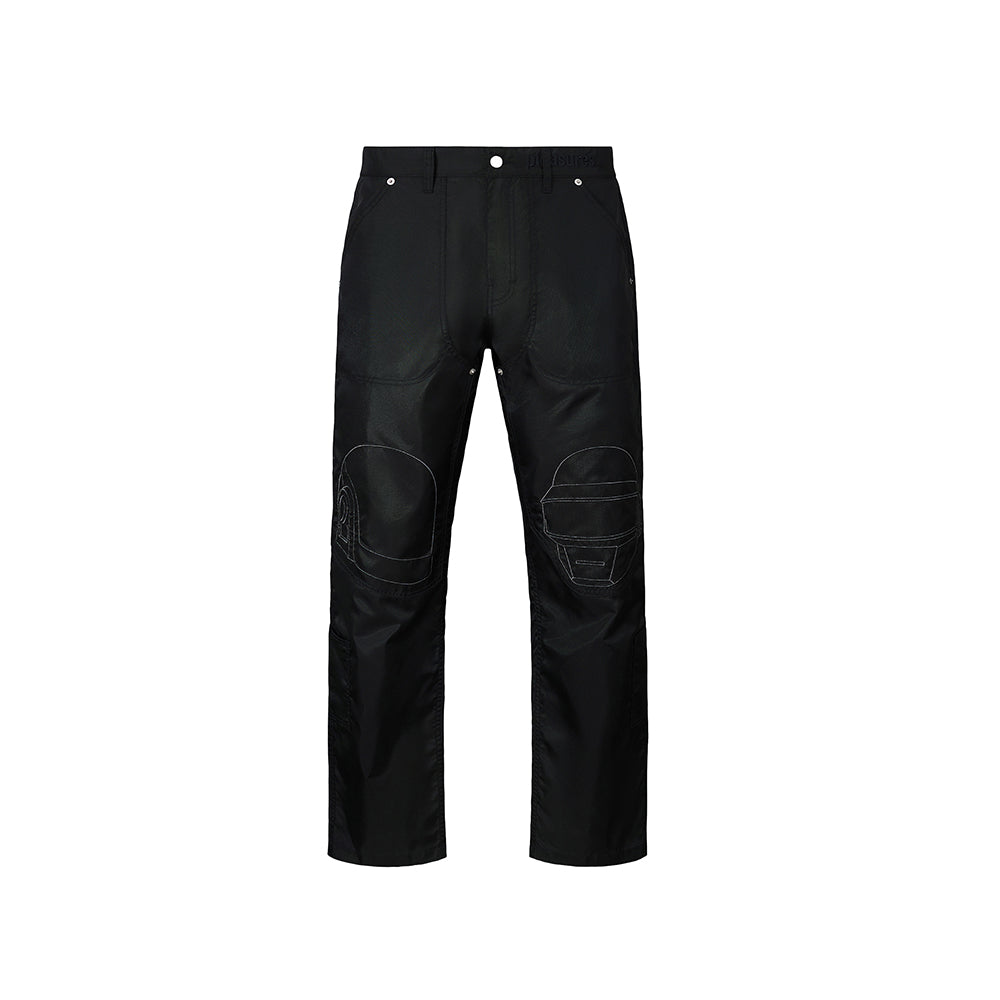 Pleasures Helmets Nylon Work Pants - Black - Crowdless