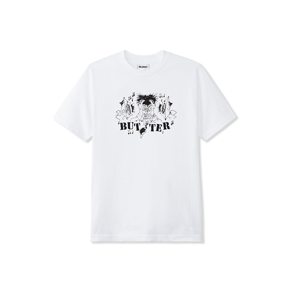 Butter Goods Noise Pollution Tee - White - Crowdless