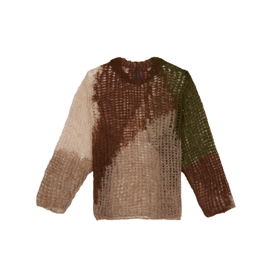 Brain Dead Organic Threadbare Sweater - Olive - Crowdless