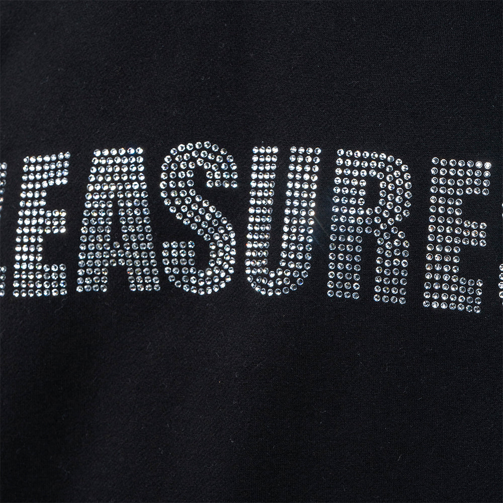 Pleasures Rhinestone Impact Hoodie - Black - Crowdless