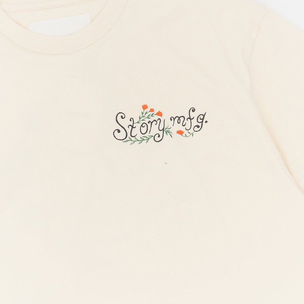 Story mfg Grateful Tee SS - Ecru Lesson - Crowdless