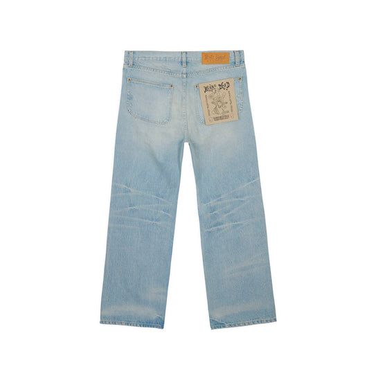Type 00 15OZ Selvedge Denim Pant - Light Washed Indigo