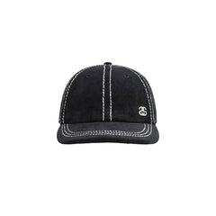 Low Profile Ss-Link Stitched Strapback - Black